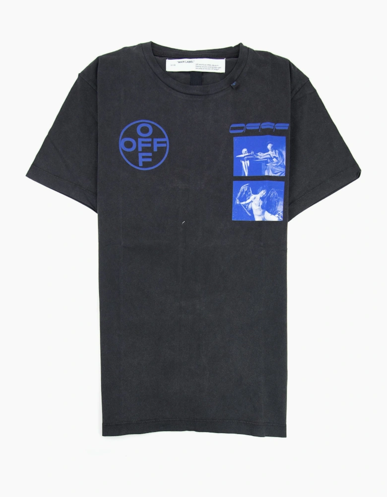 Off White Hardcore Caravaggio Jersey T-shirt Black/blue