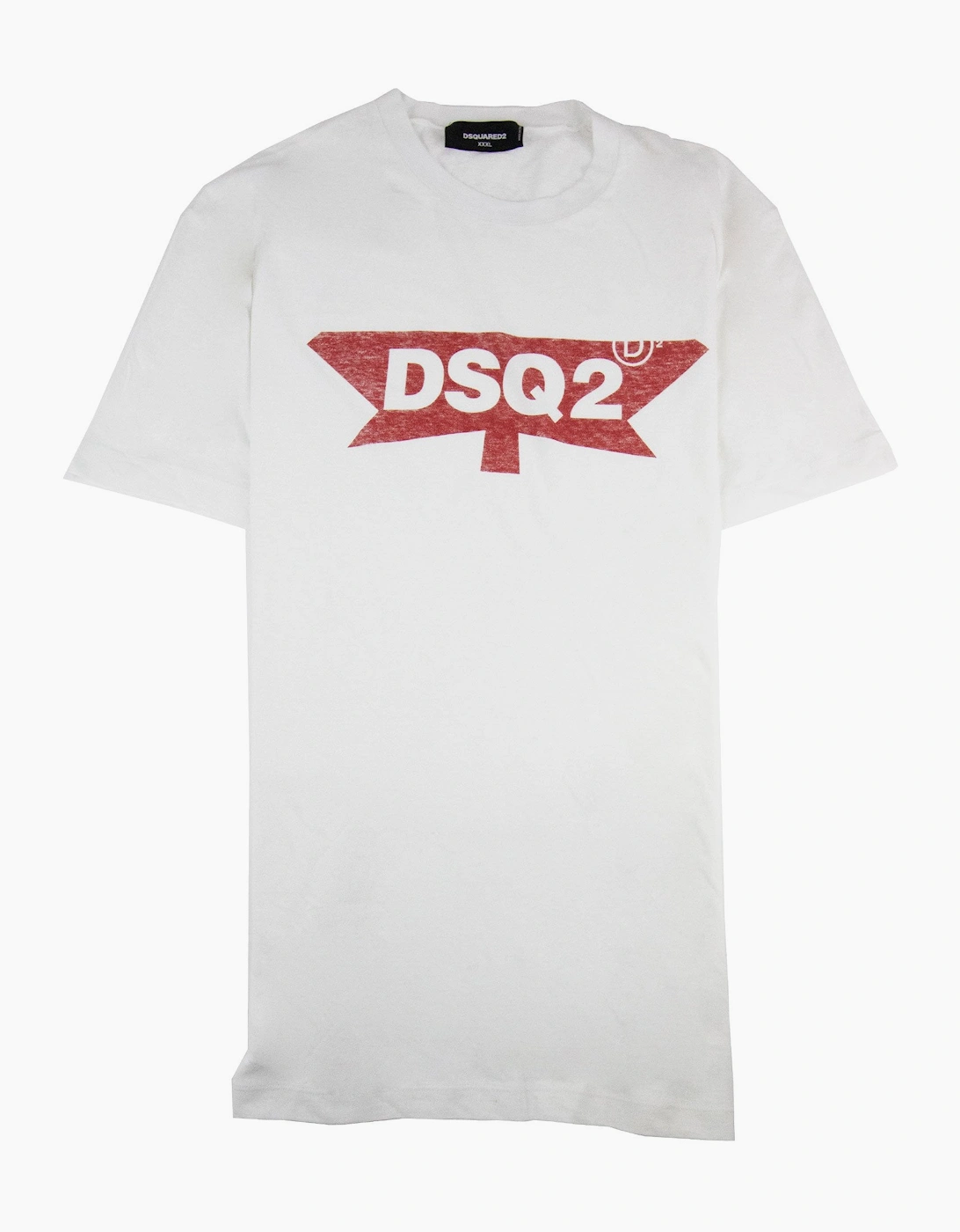 Dsquared2 Dsq2 Logo Print T Shirt White