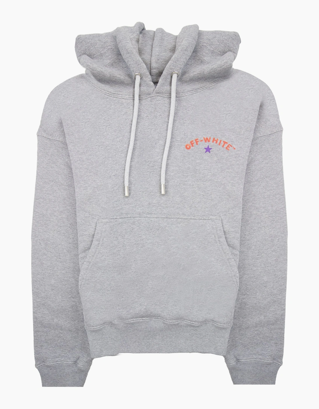 Off White Star Arrow Skate Hoodie Grey Melange