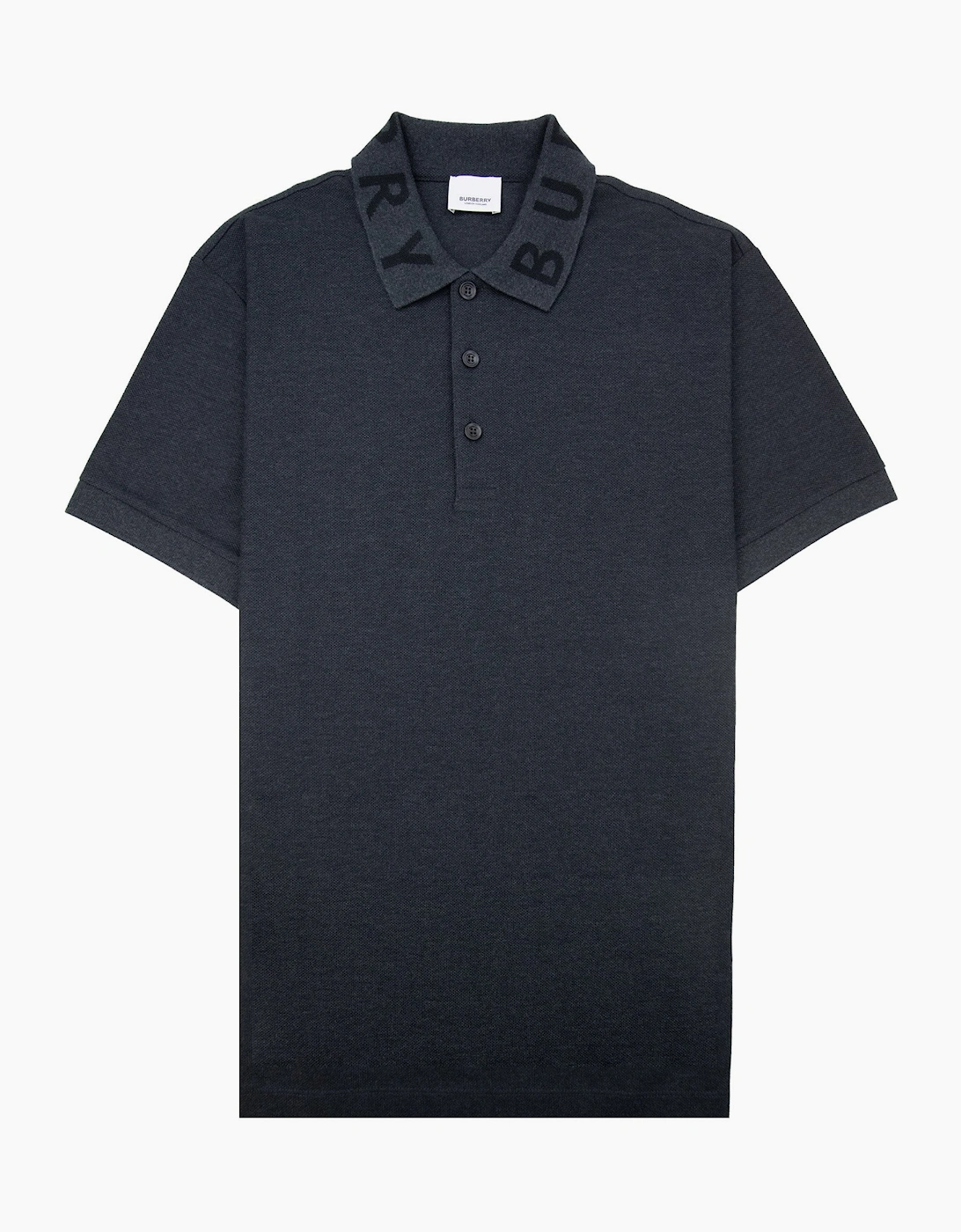 Burberry Ryland Block Collar Writing Polo Dark Grey, 5 of 4