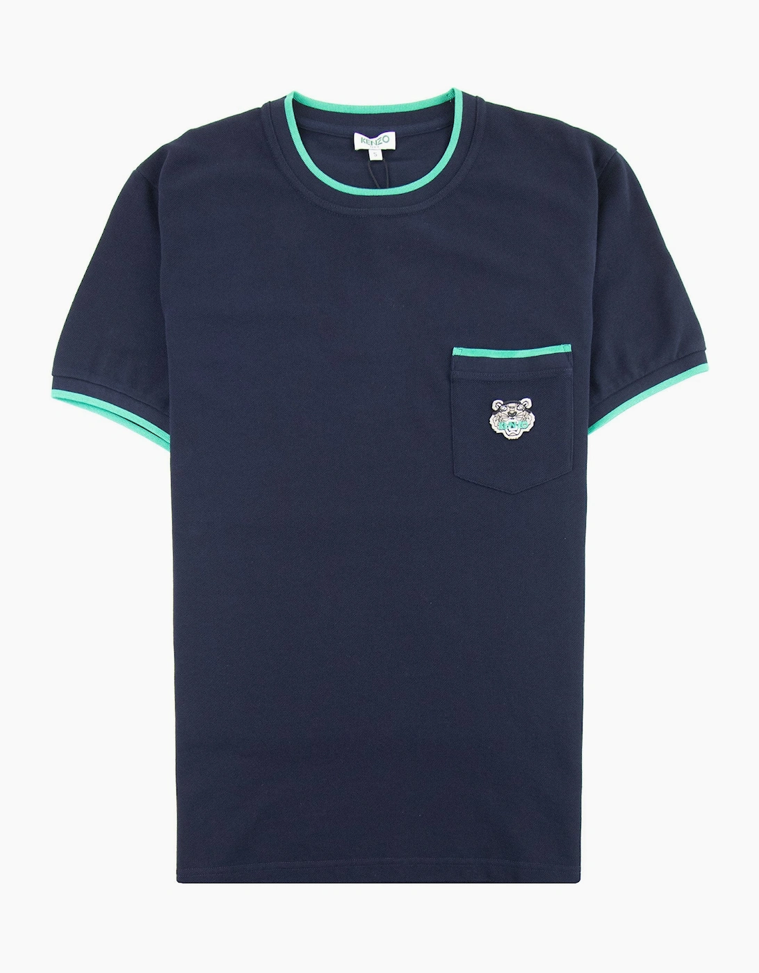 Kenzo Pocket Tiger Crest T-shirt Navy Blue