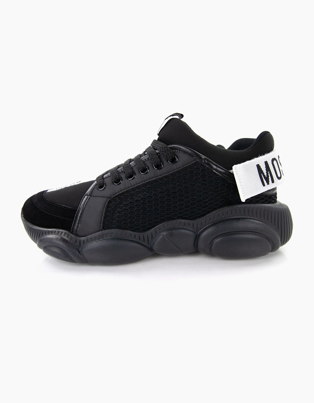Moschino Couture Teddy Shoes Sneakers With Strap Mix Nero