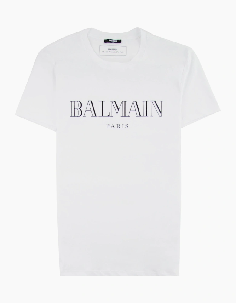 Balmain Logo Cotton T-shirt White