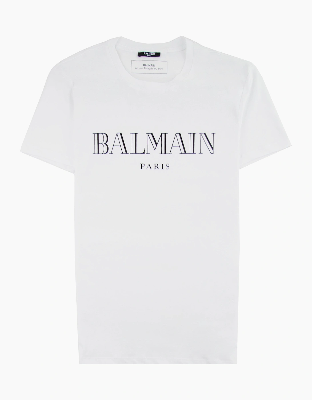 Balmain Logo Cotton T-shirt White