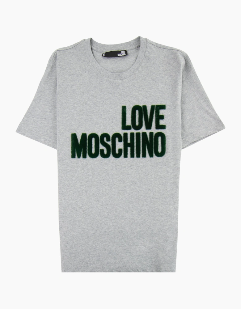 Love Moschino Logo T-shirt Grey 0489