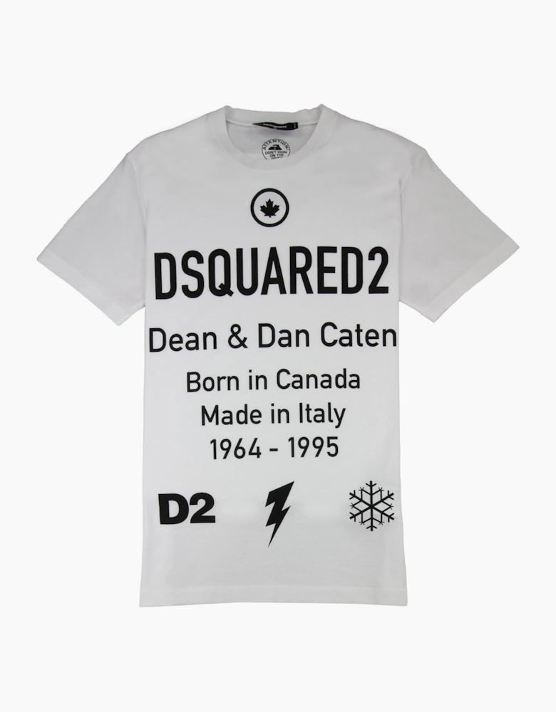 Dsquared2 Dean & Dan Symbol T-shirt White