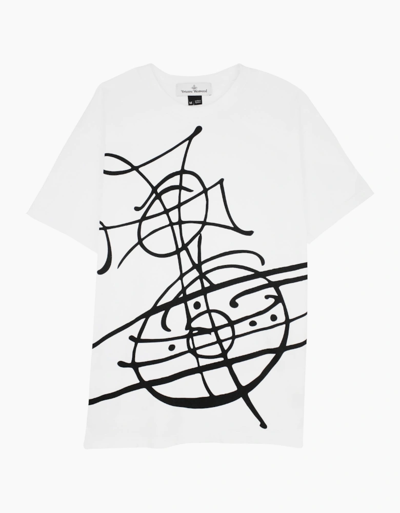 Vivienne Westwood Graffiti Orb Classic T Shirt White