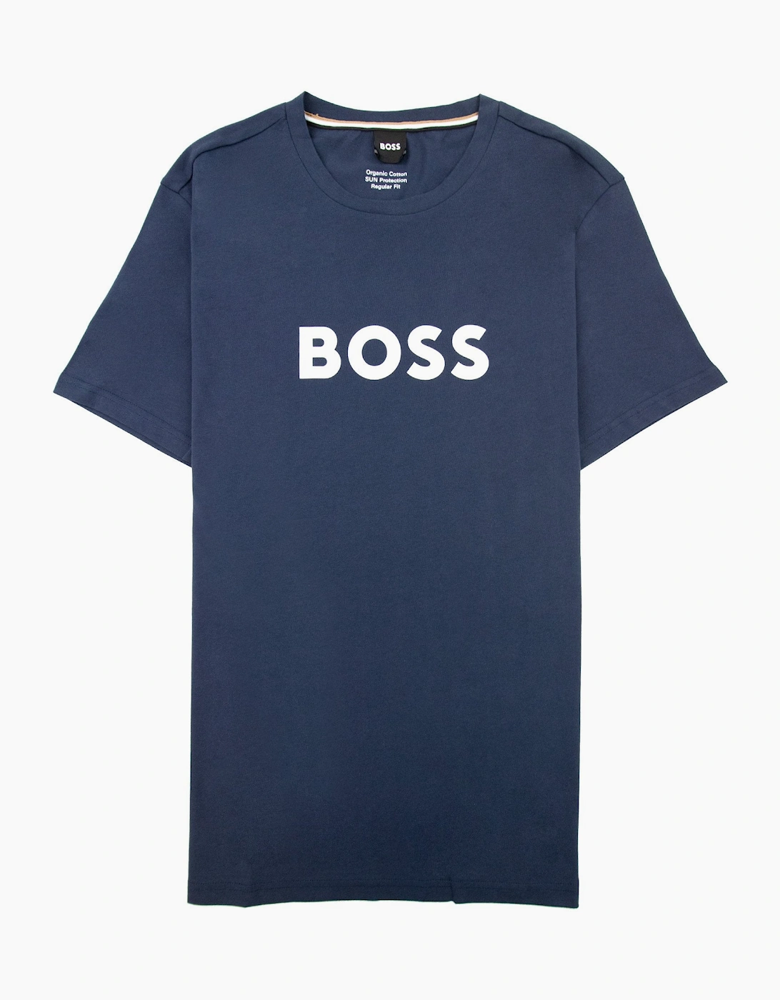 Hugo Boss Organic-cotton T-shirt With Contrast Logo Navy 413, 5 of 4