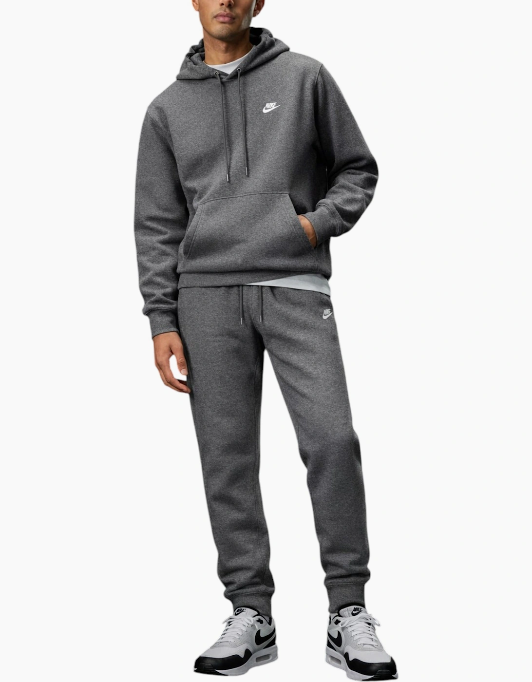 Nike Club Mens Fleece Tracksuit Set Hoodie and Joggers Sportswear