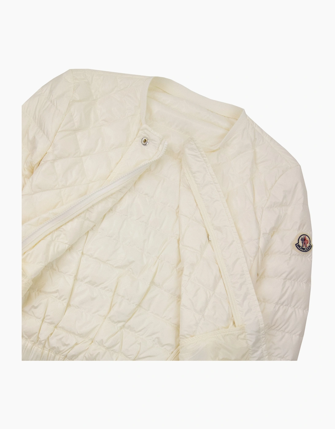 Moncler Women Barneville Short Down Jacket Off White 034