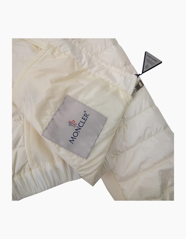 Moncler Women Barneville Short Down Jacket Off White 034