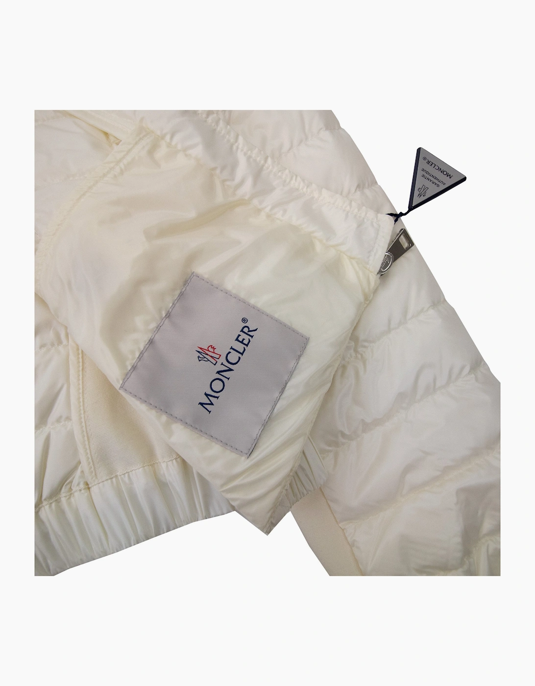 Moncler Women Barneville Short Down Jacket Off White 034