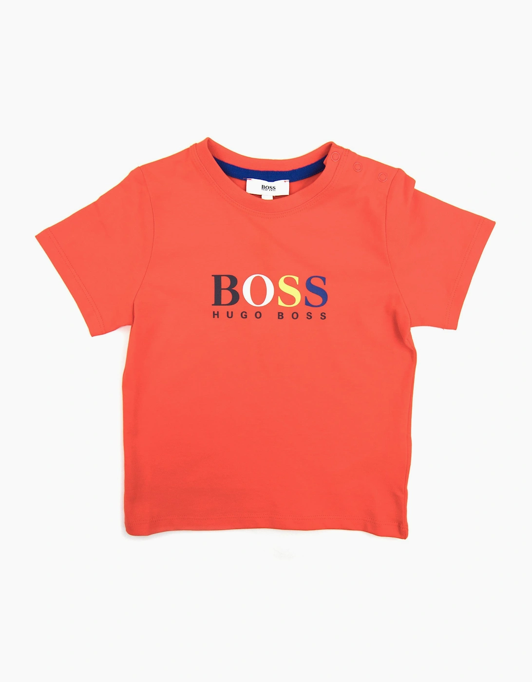Hugo Boss Kids Multi Logo T-shirt Red, 3 of 2