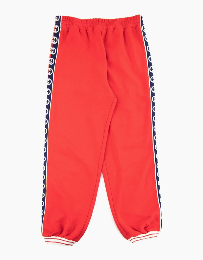 Gucci Junior Interlocking G Track Pants Red