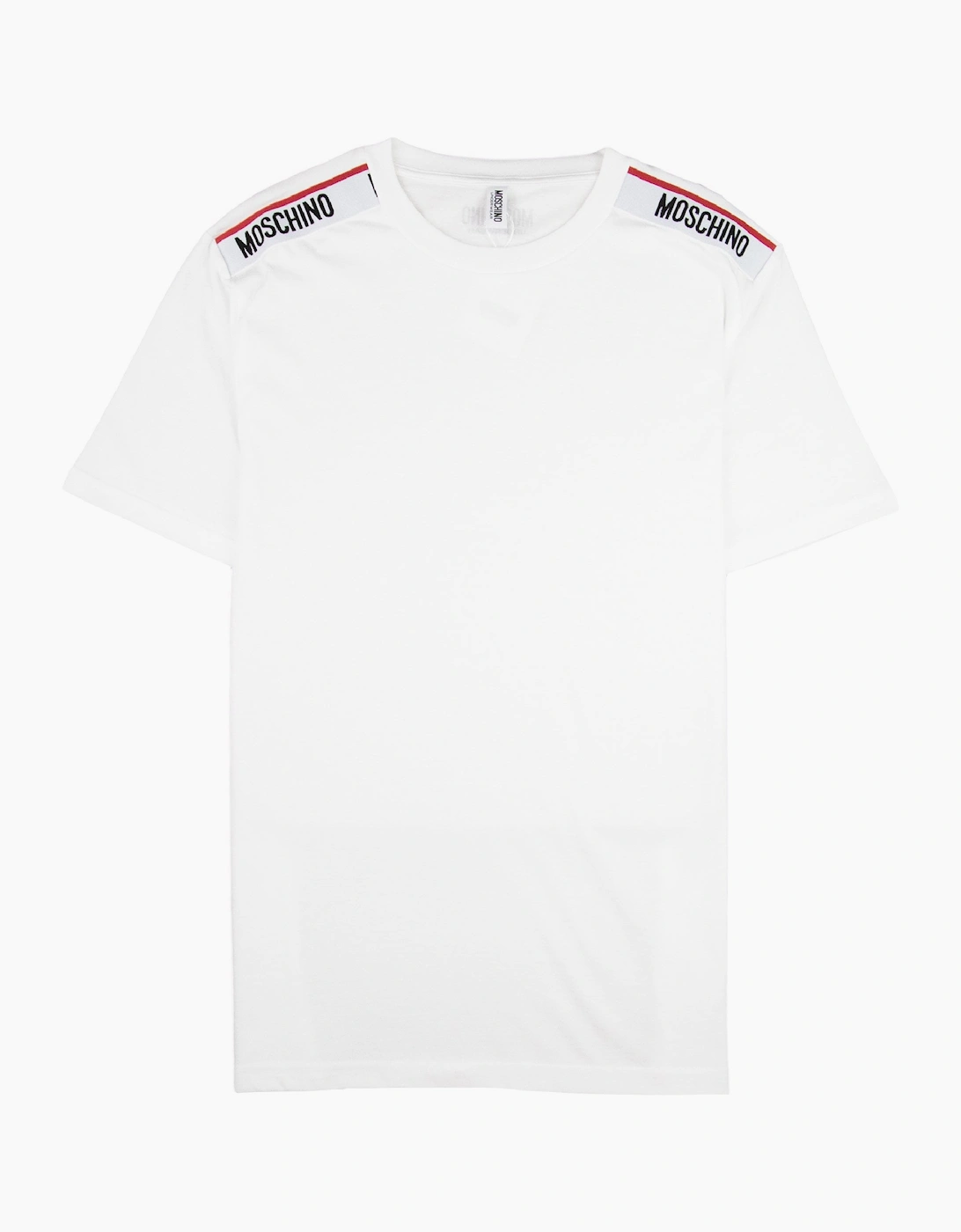 Moschino Underwear Tape Logo T-shirt White 001