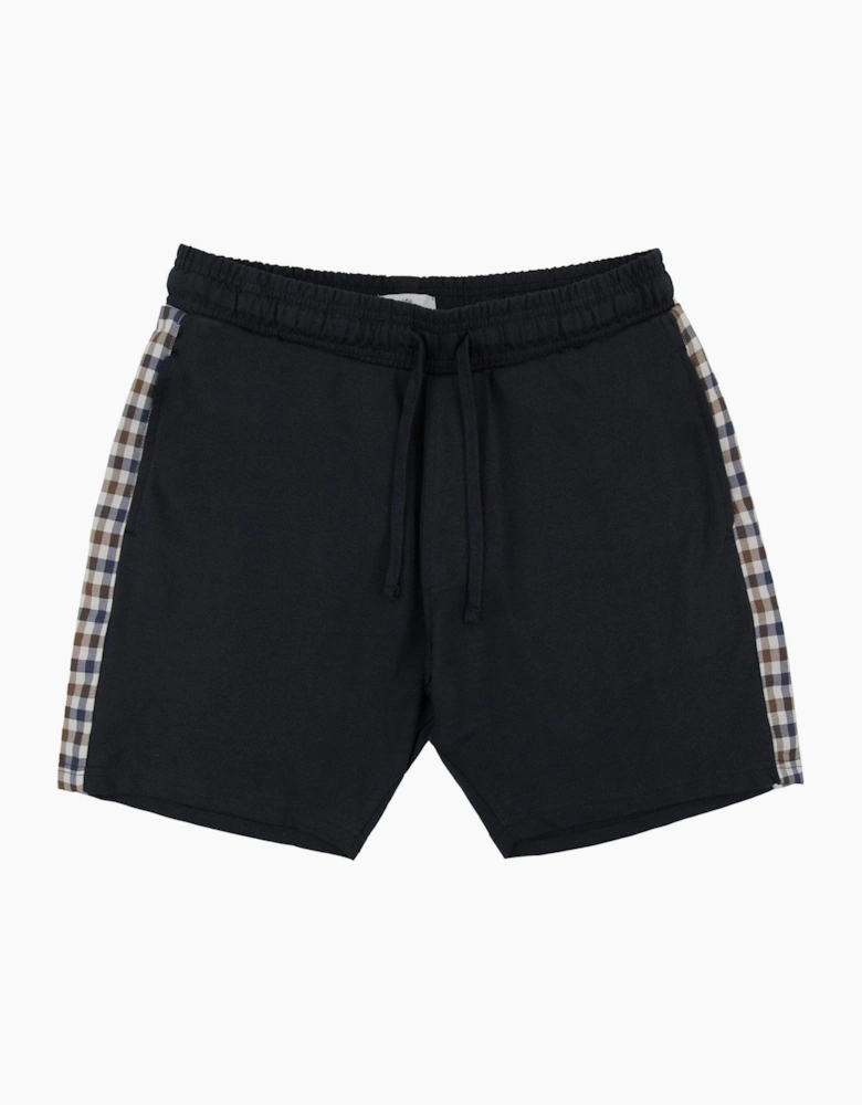 Aquascutum Club Check Shorts Black