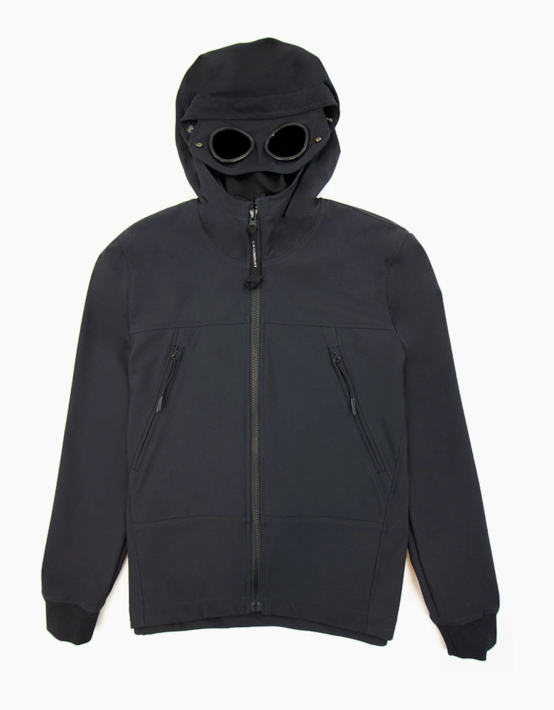 Cp Company Undersixteen Light Soft Shell Google Jacket Navy 888