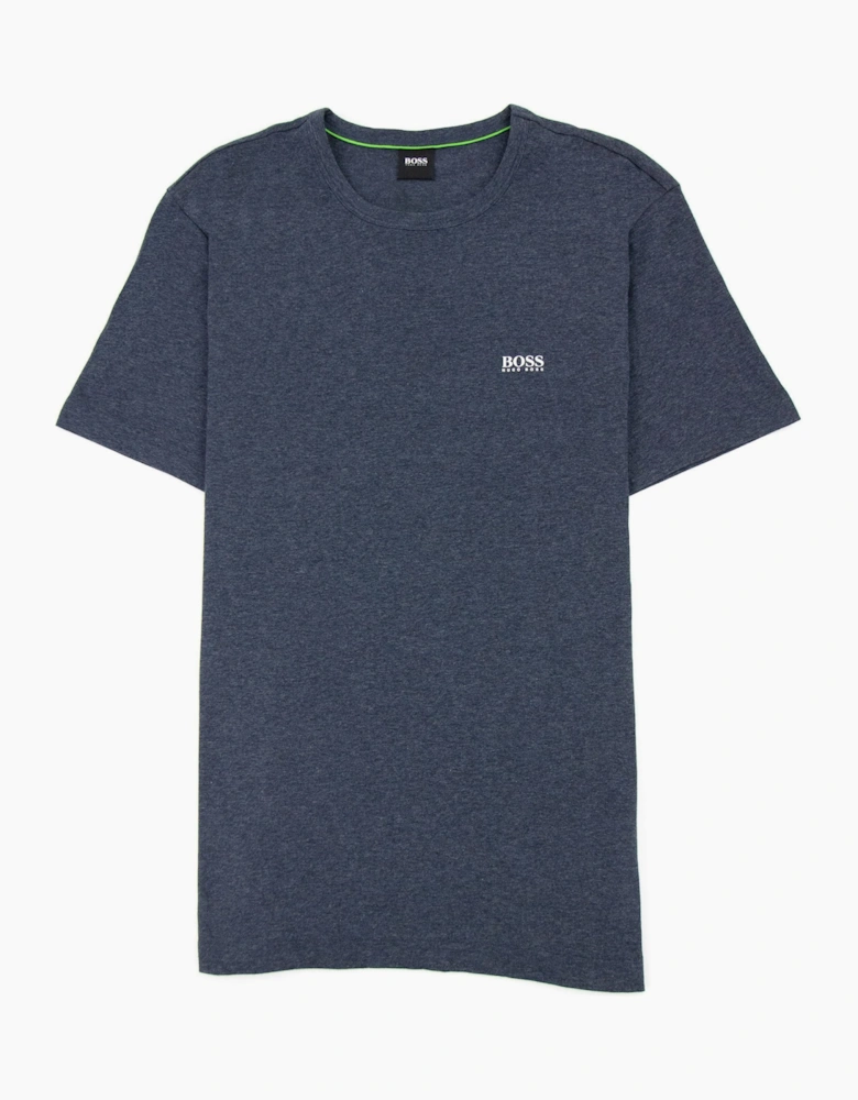 Hugo Boss Regular-fit T-shirt With Contrast Logo Dark Blue 415