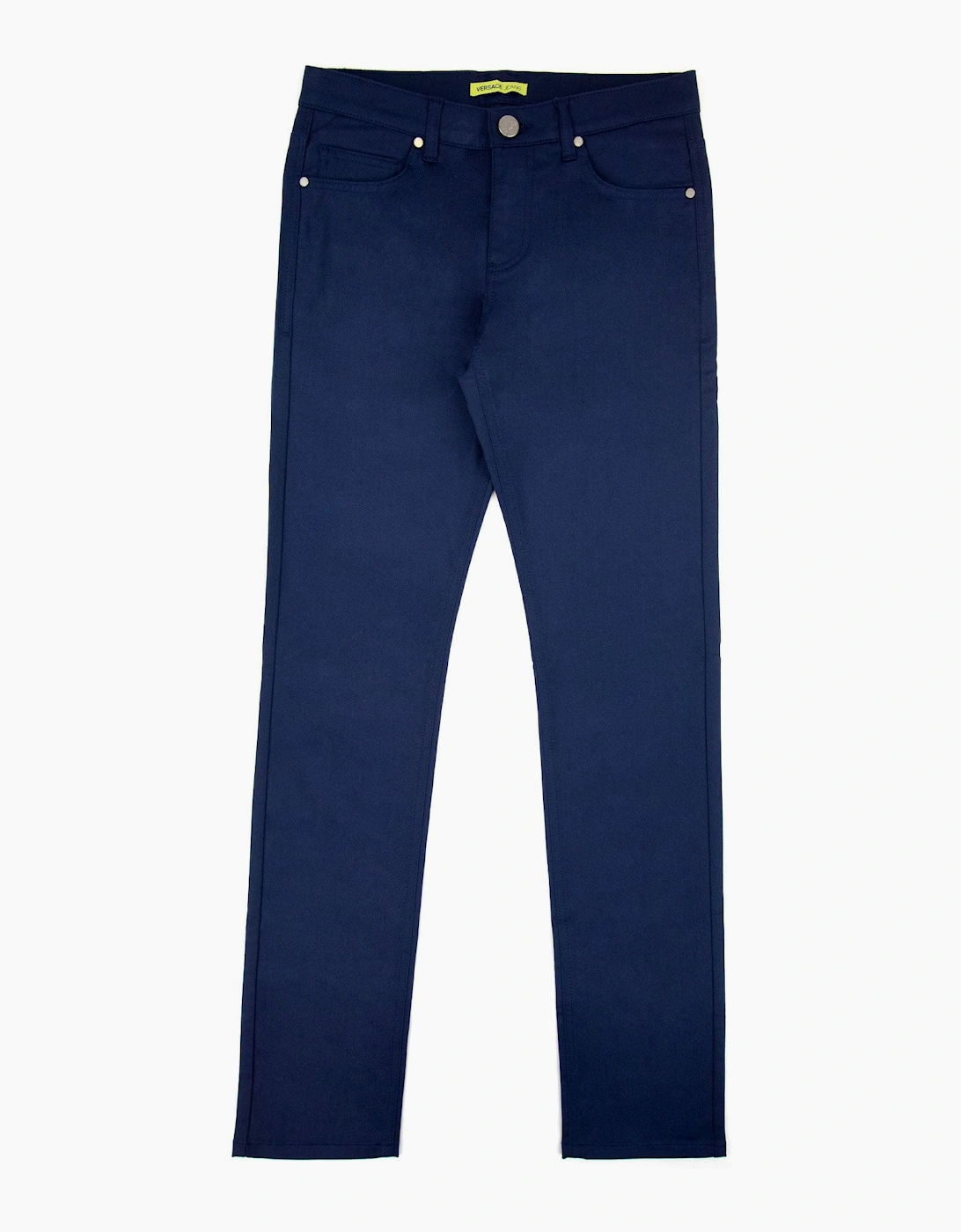 Versace Jeans Slim Fit Round Embroidered Jean Navy Blue, 5 of 4
