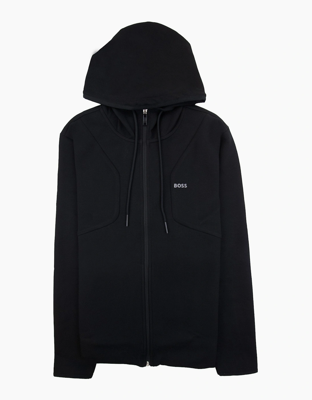 Hugo Boss Hd Logo Print Zip Up Hoodie Black 001, 6 of 5