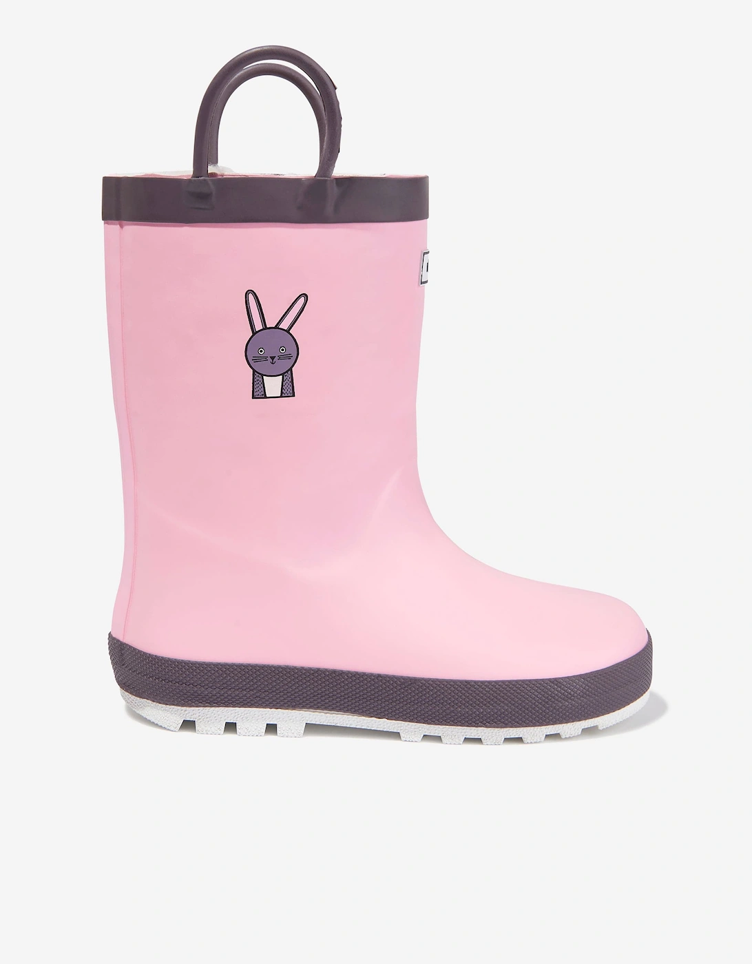 Roarsome Girls Hop The Bunny Rain Boots in Pink