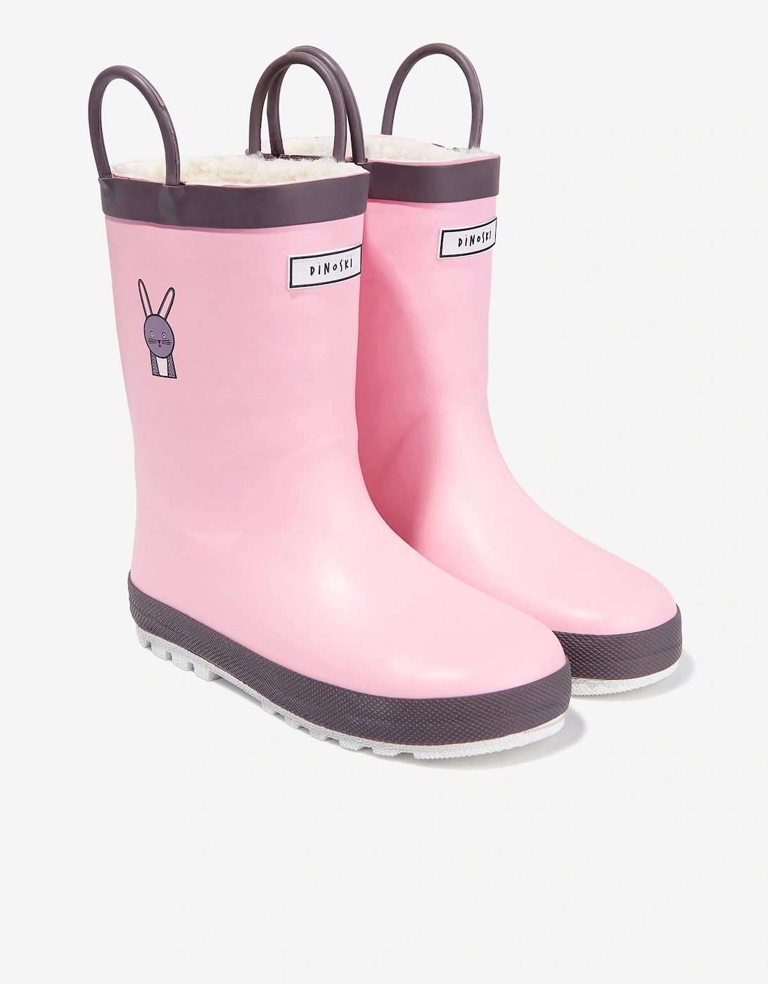 Roarsome Girls Hop The Bunny Rain Boots in Pink