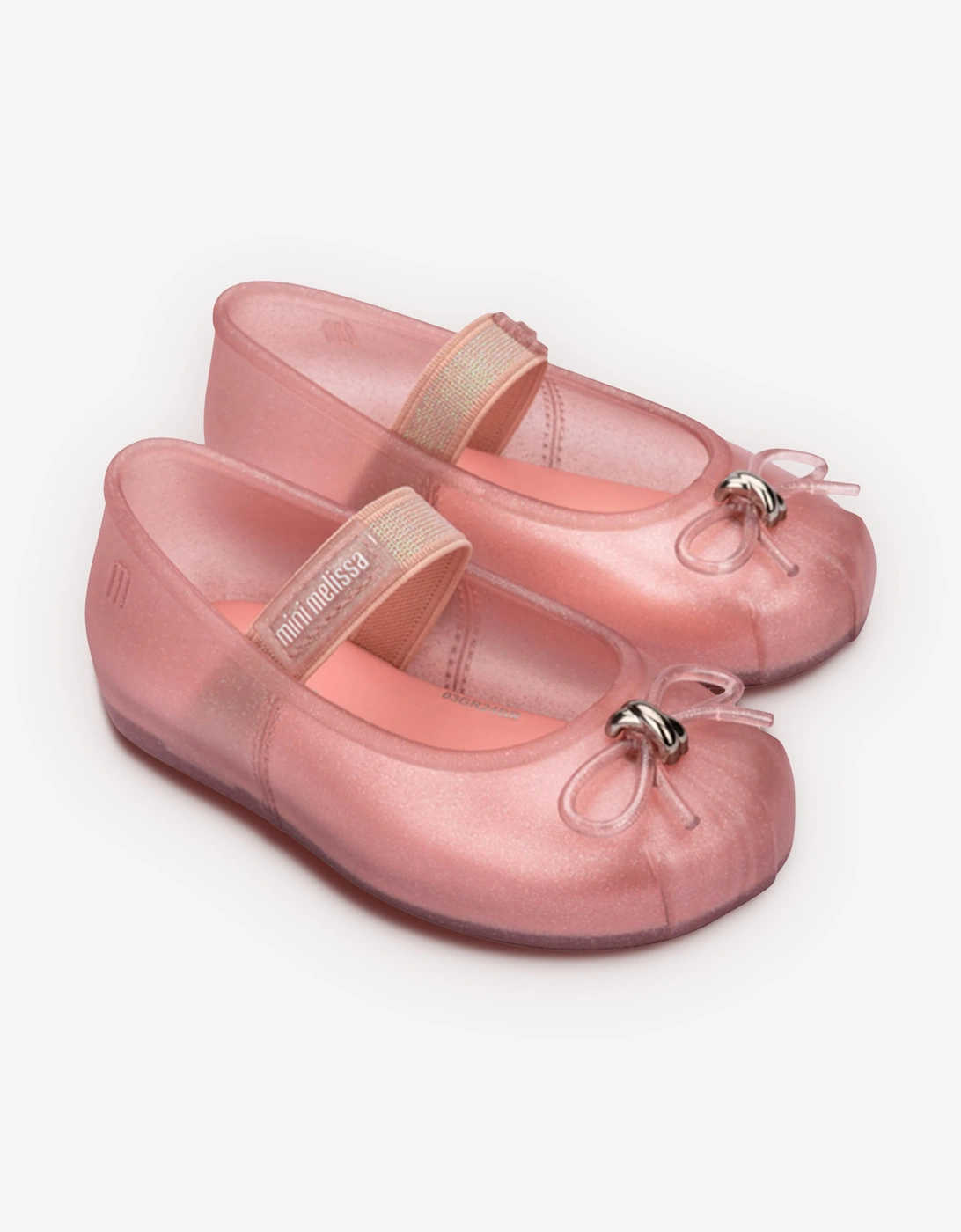 Mini Melissa Girls Sophie Ballet Flats in Pink