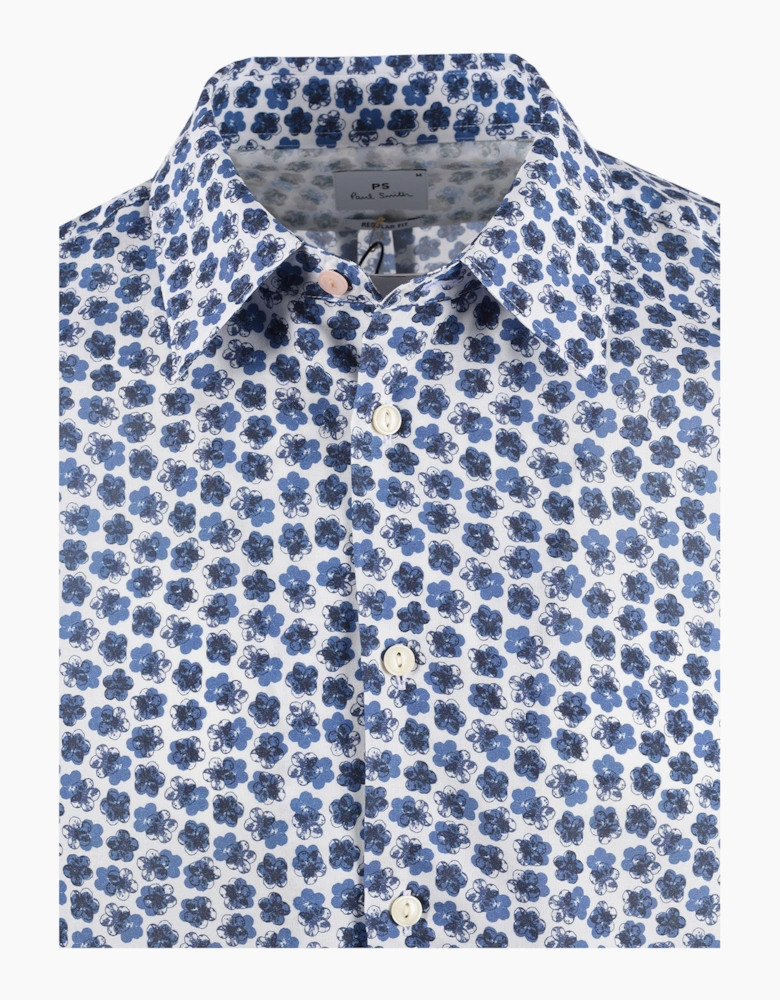 PAUL SMITH LS REG FIT SHIRT BLUE