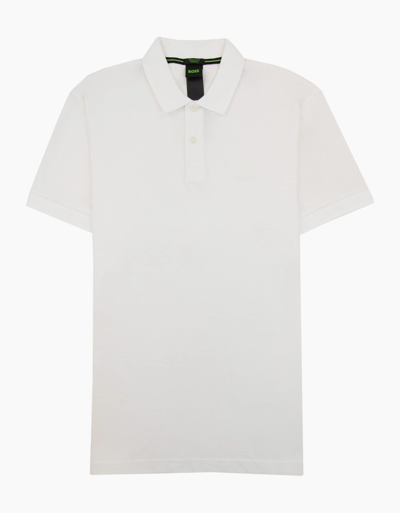 Hugo Boss Pio 1 Stretch Regular Fit Polo White 100