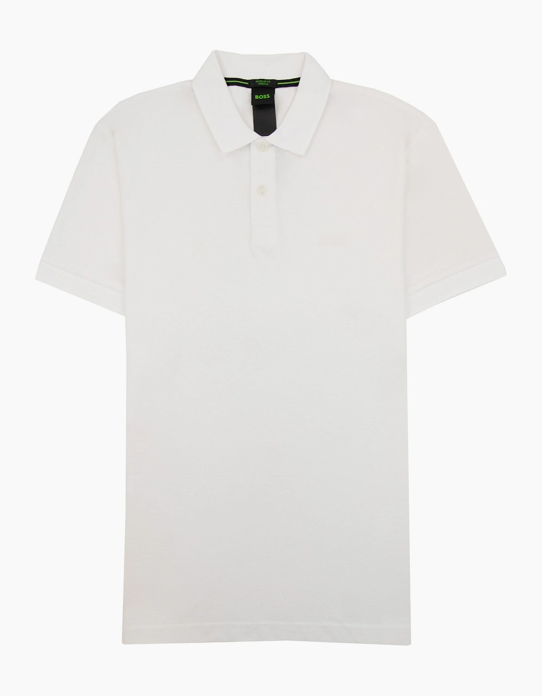 Boss Men's Hugo Boss Pio 1 Stretch Regular Fit Polo White 100