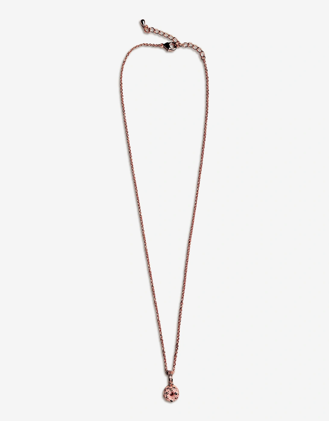 Secret Spoils Girls Pink Doughnut Flower Necklace in Gold (40cm)