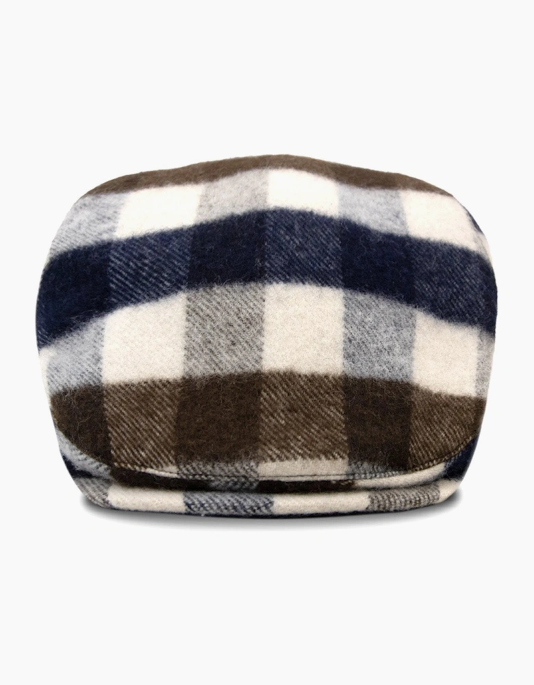 Aquascutum Water Repellent Macro Club Check Flat Cap Macro Club Check 30