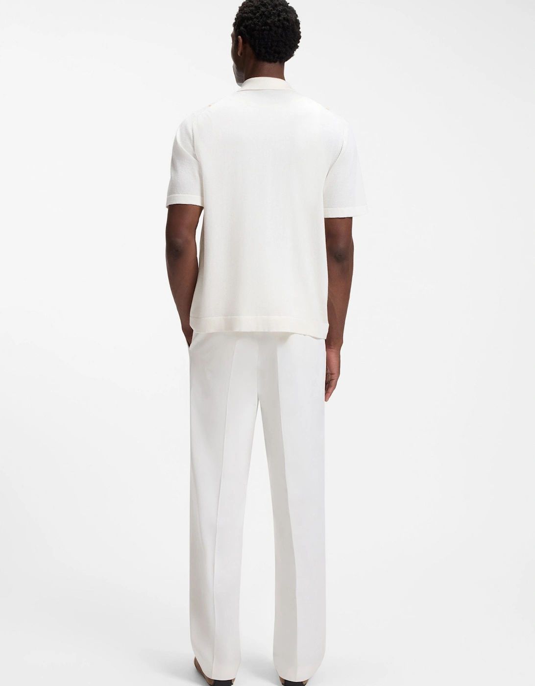 BOSS Black C Lastro Sweater 118 Open White