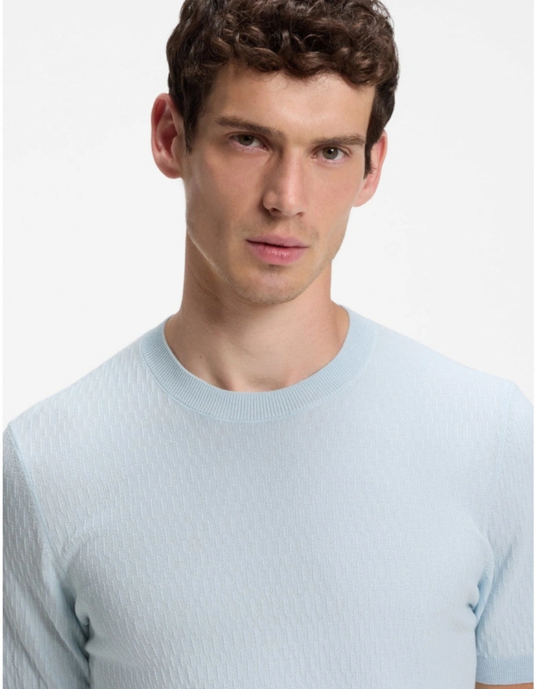 BOSS Black H Laruso Sweater 499 Open Blue