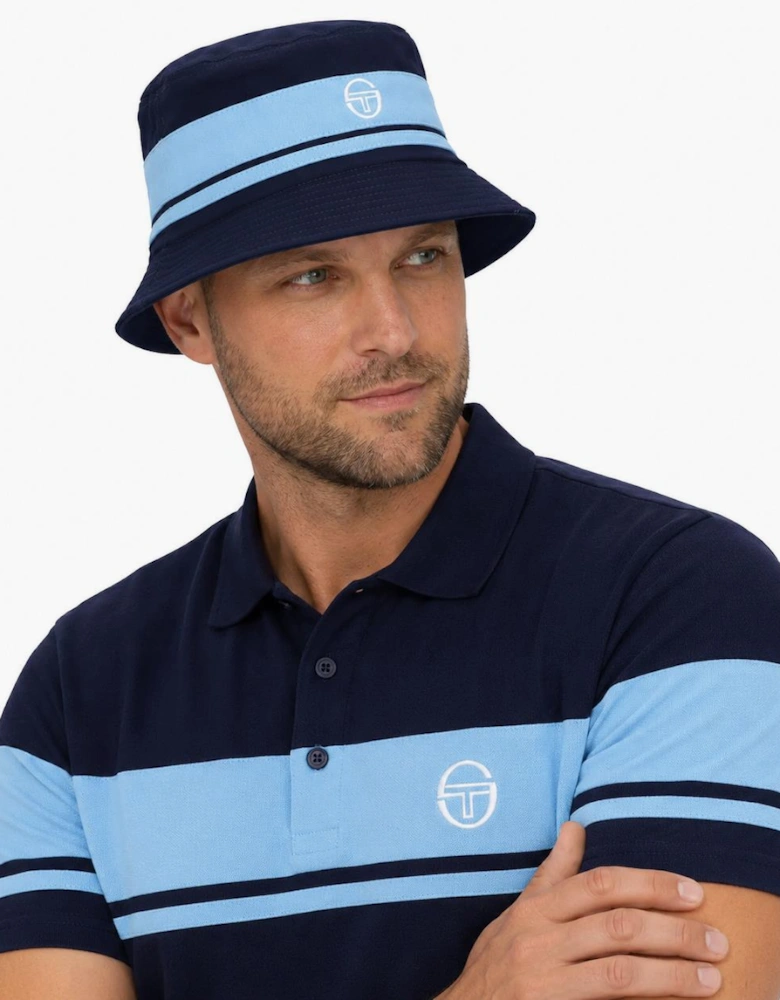 Sergio Tacchini Newsford Bucket Hat Maritime Blue/Baltic Sea