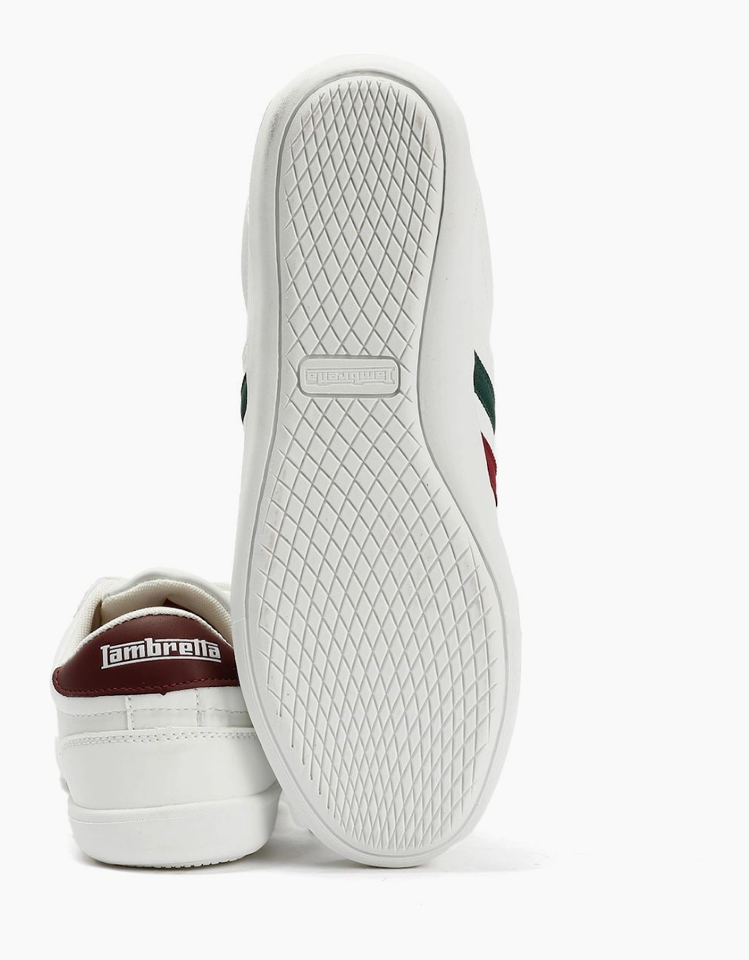 Lambretta Vulkan Men's White Italian Trainers
