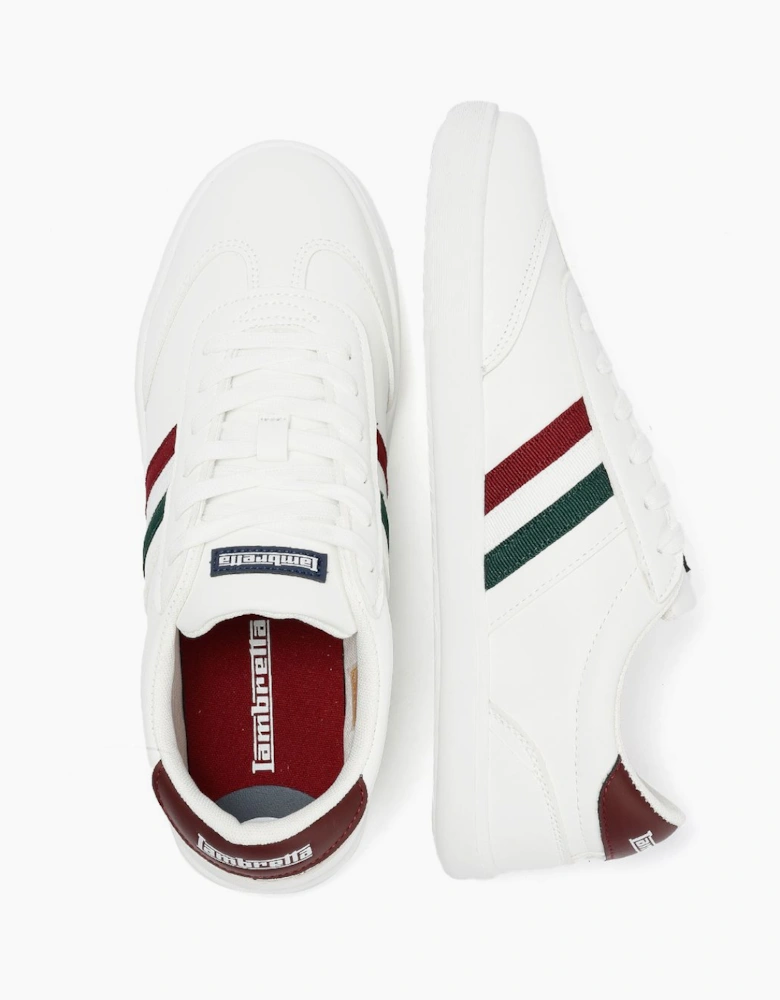 Lambretta Vulkan Men's White Italian Trainers