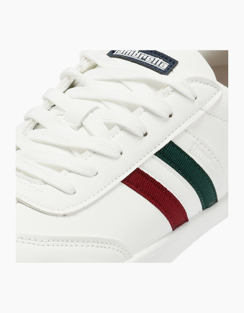 Lambretta Vulkan Men's White Italian Trainers