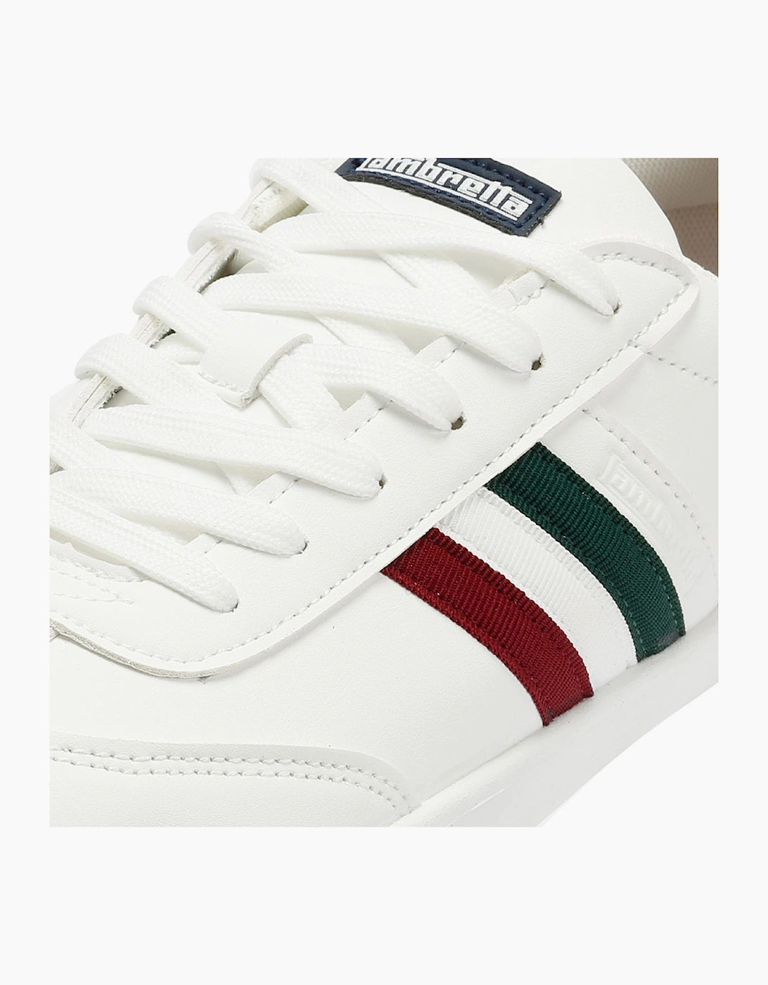 Lambretta Vulkan Men's White Italian Trainers