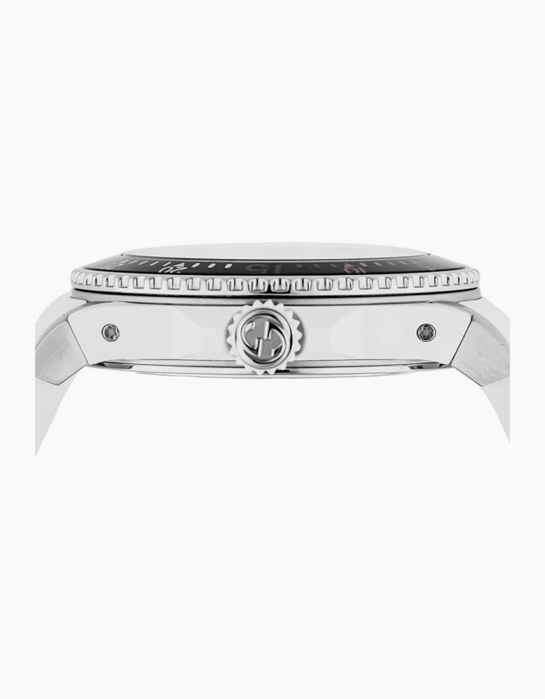 Gucci YA136330 Dive Snake Motif White Dial Men's Watch