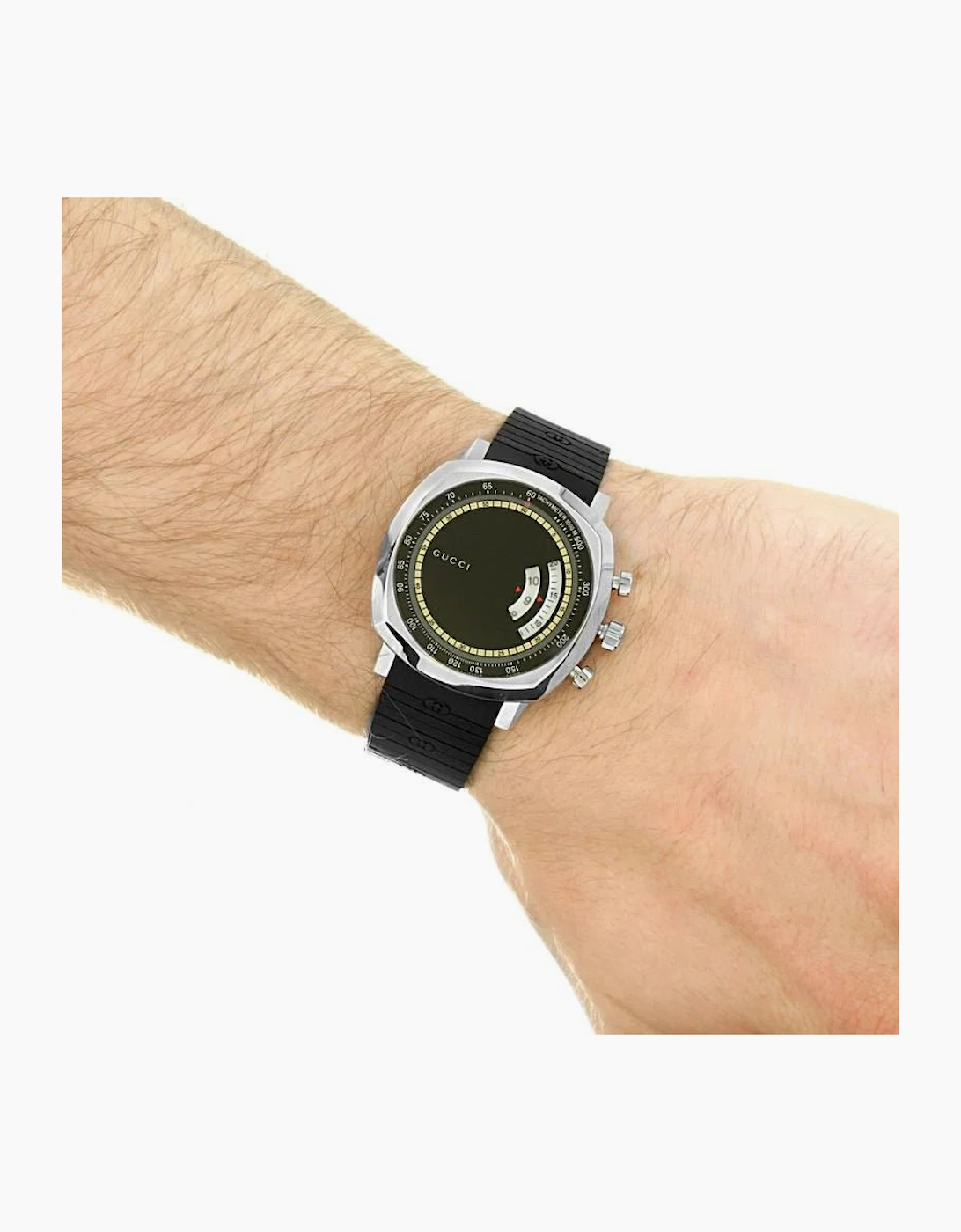 Gucci YA157301 Grip Black Dial Men's Watch