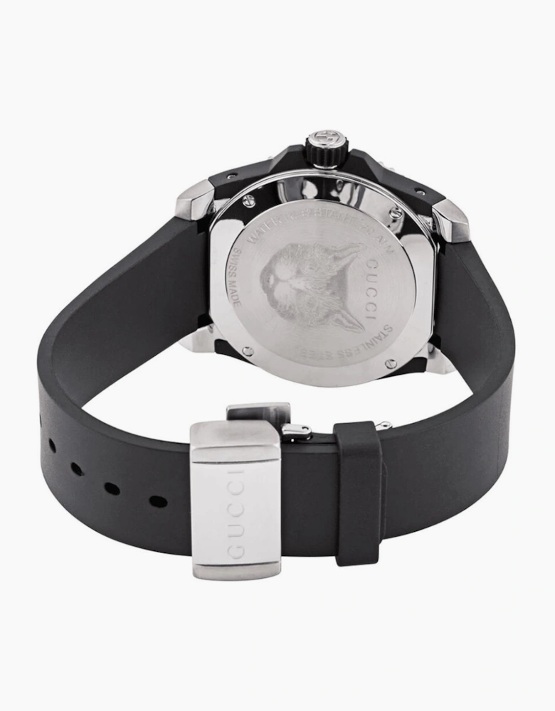 Gucci YA136320 Dive Mystic Cat Black Dial Men's Watch