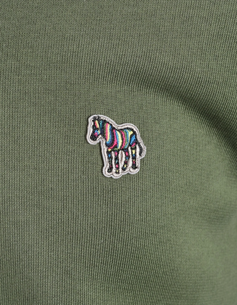 PAUL SMITH REG FIT HALF ZIP GREEN