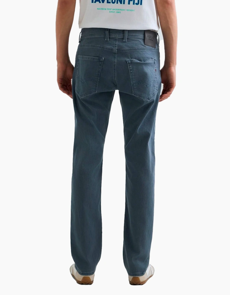 Replay Grover Hyperflex denim straight fit Jean Blue Grey