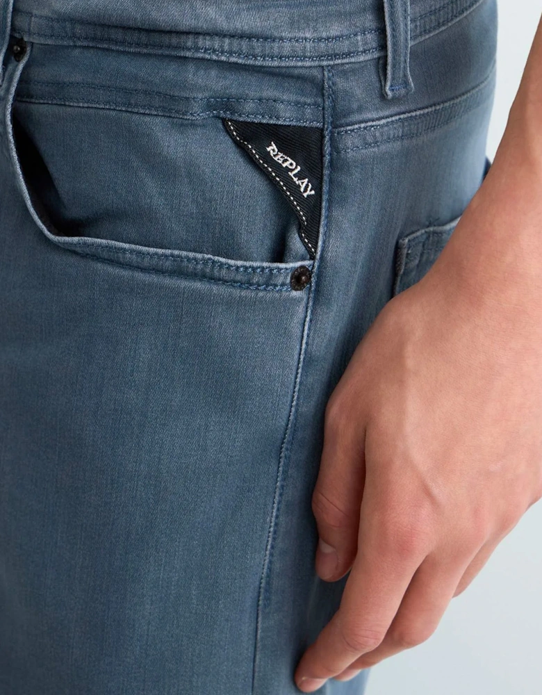 Replay Grover Hyperflex denim straight fit Jean Blue Grey