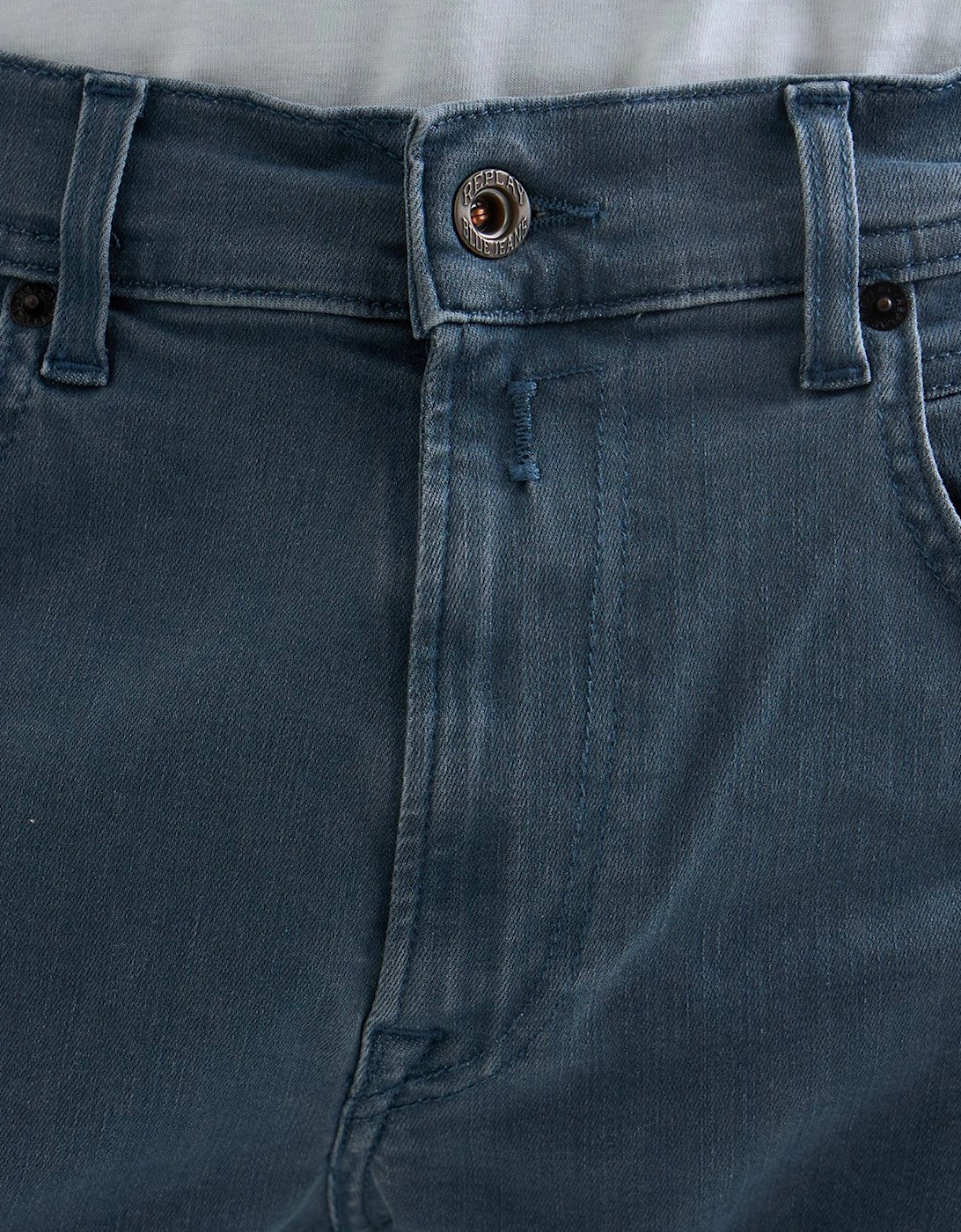 Replay Grover Hyperflex denim straight fit Jean Blue Grey