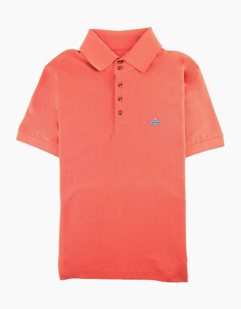 Vivienne Westwood Orb Logo S/s Polo Shirt Red