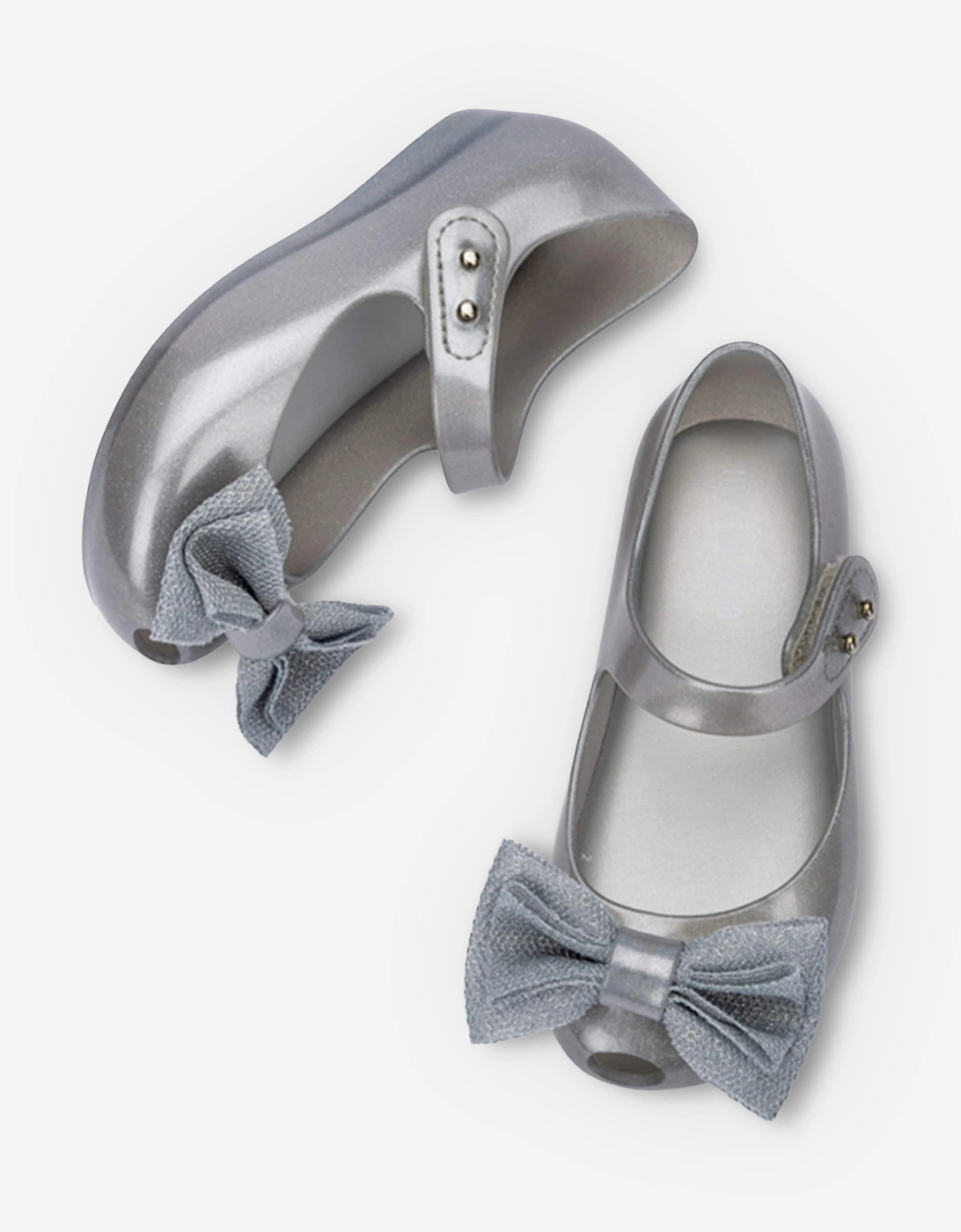Mini Melissa Girls Ultragirl Sweet XII Shoes in Silver