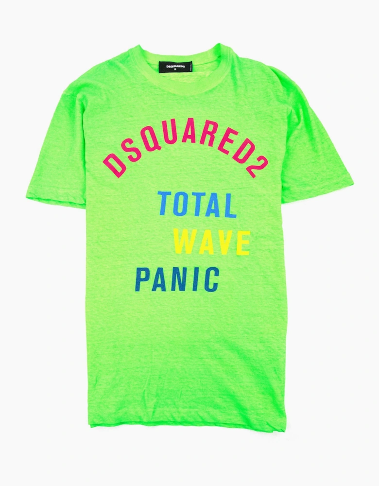 Dsquared2 Total Wave Logo T Shirt Green