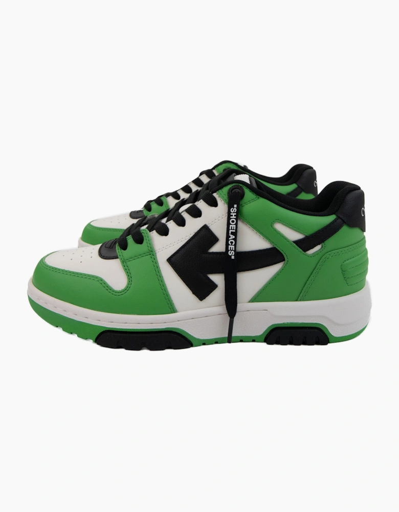 Off White Out Of Office Calf Leather Sneaker Green/Black